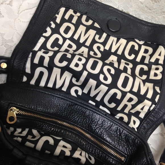 Marc by Marc Jacobs Black Pebble Leather Handbag